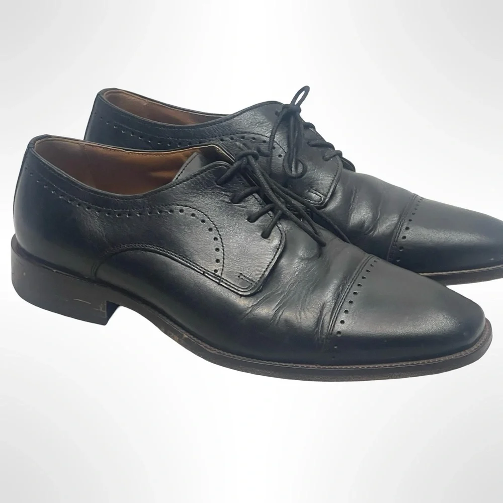 Johnston & Murphy Black Men's Leather Dress Shoes size 9